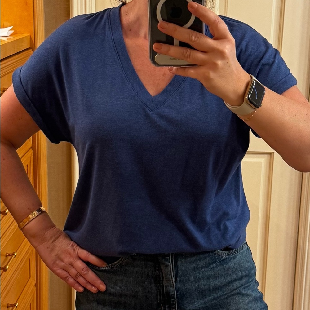 Tommy Bahama Blue V-Neck Tee